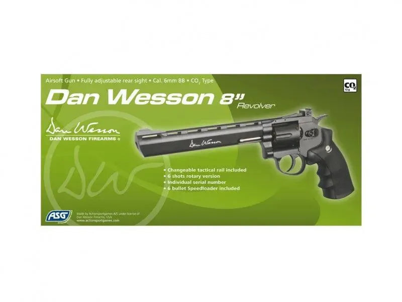 Dan Wesson 8 Co2 Softgun Revolver - Sort - Game-On.no