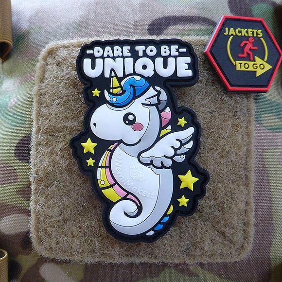 Dare to be Unique Unicorn Patch - Farget - Game-On.no