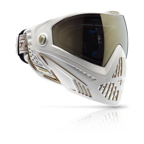 Dye i5 - Paintballmask med dubbelglas- Hvit/Gull - Game-On.no