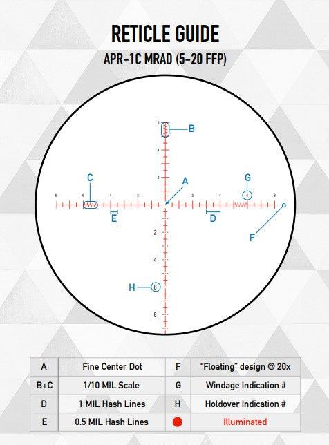 Element Optics - Nexus Fernglas 5-20x50 FFP MRAD APR-1C - Game-On.com