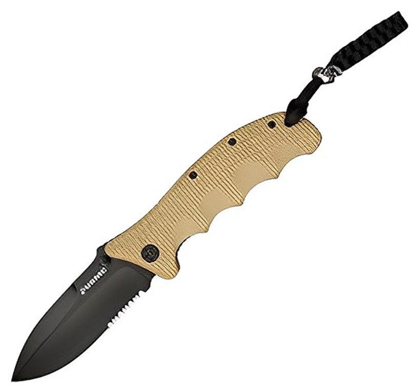 Elite Tactical - USMC Alpha Klappmesser - Tan - Game-On.no