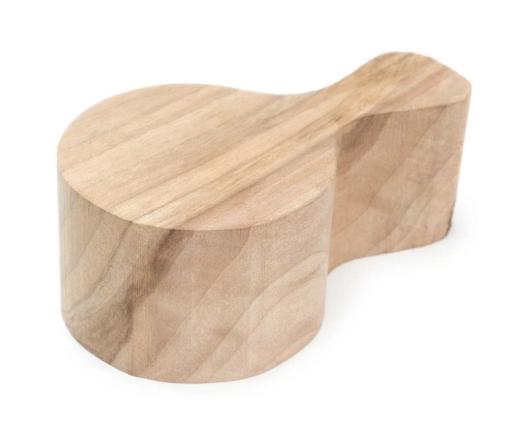 Rohling für Holzschnitzerei Großer Türkis - Walnuss 15cm - Game-On.no