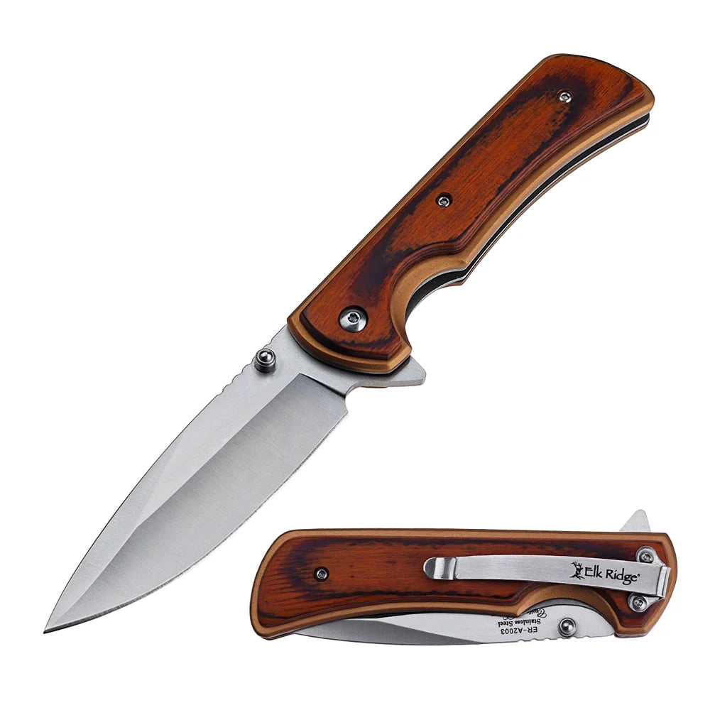 Classic Folding Knife with Finger Pit