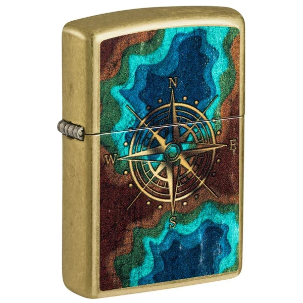 Zippo Topo Compass Design Lighter