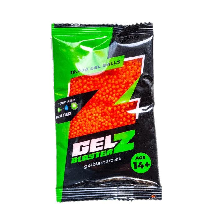 Gelbollar - Gel Blasterz - Orange - 10 000 st - Game-On.no