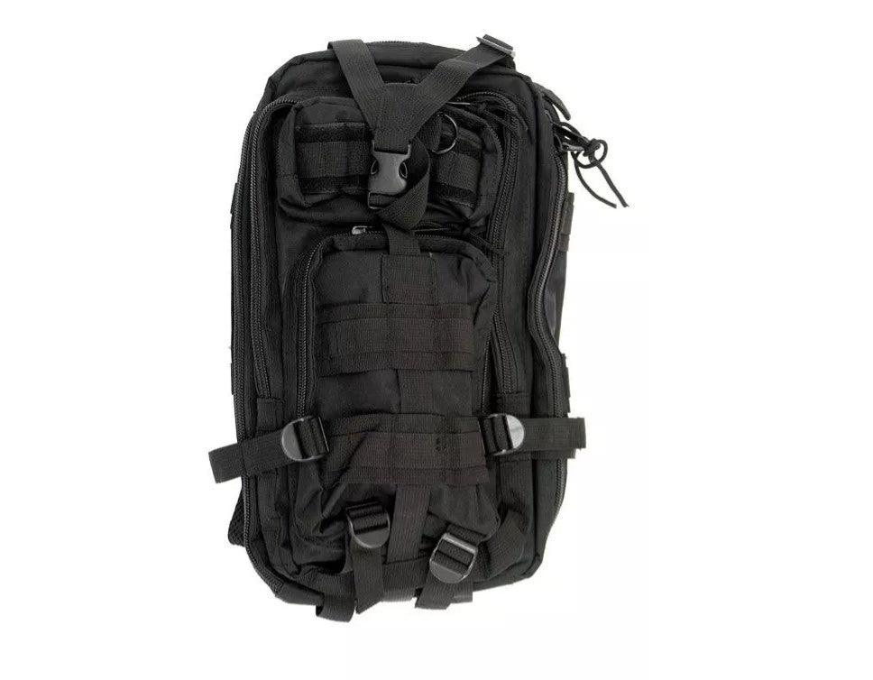 GFC Tactical Assault Pack Backpack - Adjustable Combat Bag Black - Game-On.no