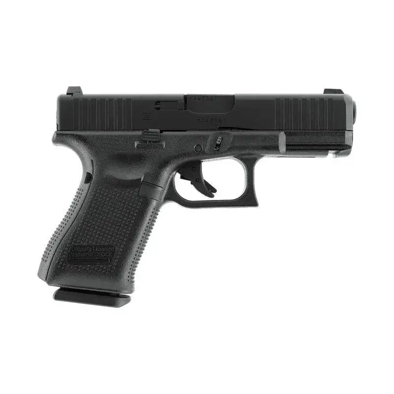 GLOCK 19 Gen5 Gassdrevet Airsoftpistol med Blowback - Pakkesett - Game-On.no