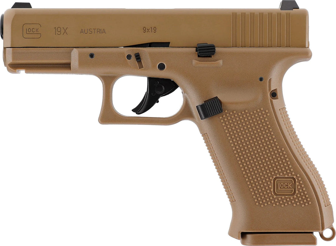 Glock 19X Coyote - 4,5 mm luftpistol med blowback - Game-On.no