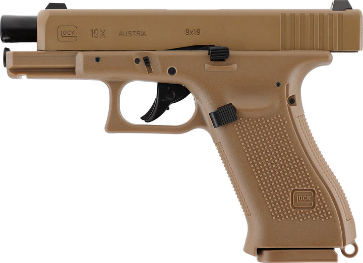 Glock 19X Coyote - 4.5mm Luftpistole mit Blowback - Game-On.no