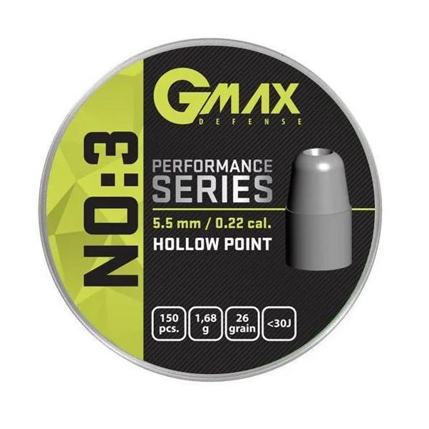 Gmax NO:3 luodit Air Force 5.5mm - 26gr - 150kpl - Game-On.no