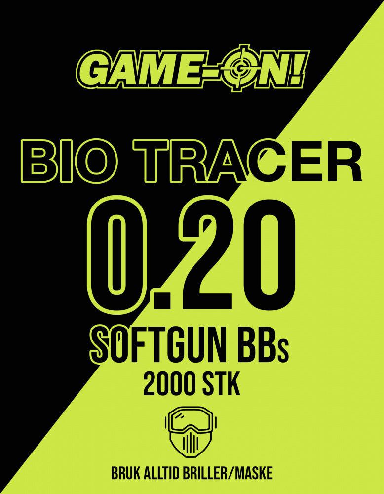 MENKÄÄ! Vihreät BIO Tracer pallot - 0.20g - 2000kpl - Game-On.no