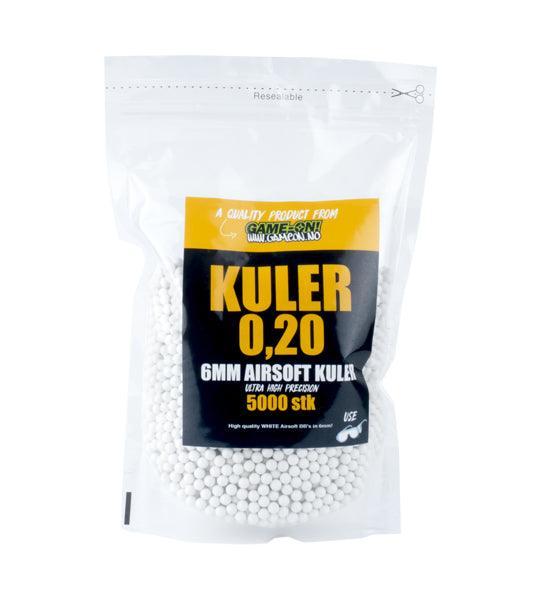 GO! kuler - 0,20g 6mm Airsoftkuler - 5000stk - Game-On.no