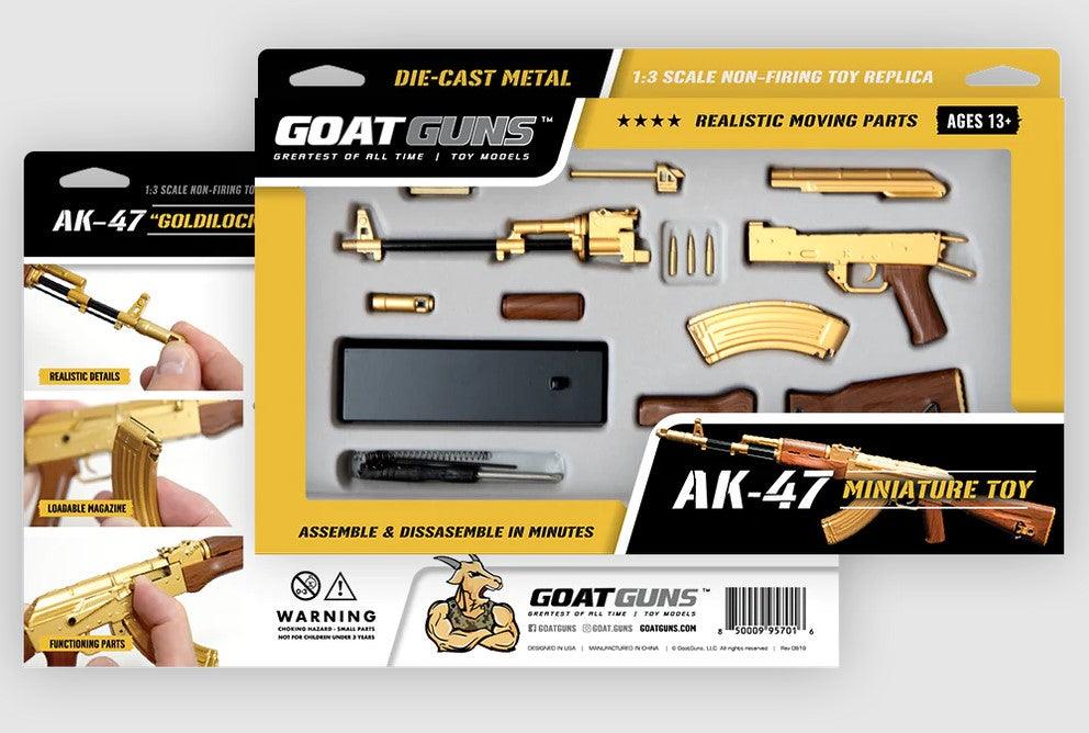 Goatguns - Mini AK47 - replikan malli - kultainen - Game-On.no