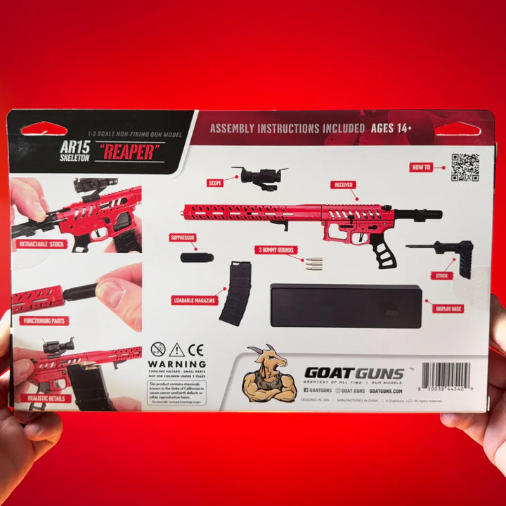 Goatguns - Mini AR15 Skeleton "Reaper" - Replika Modell - Game-On.no