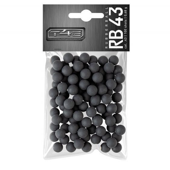 Rubber balls for T4E - 0.43CAL - 100pcs - Game-On.no