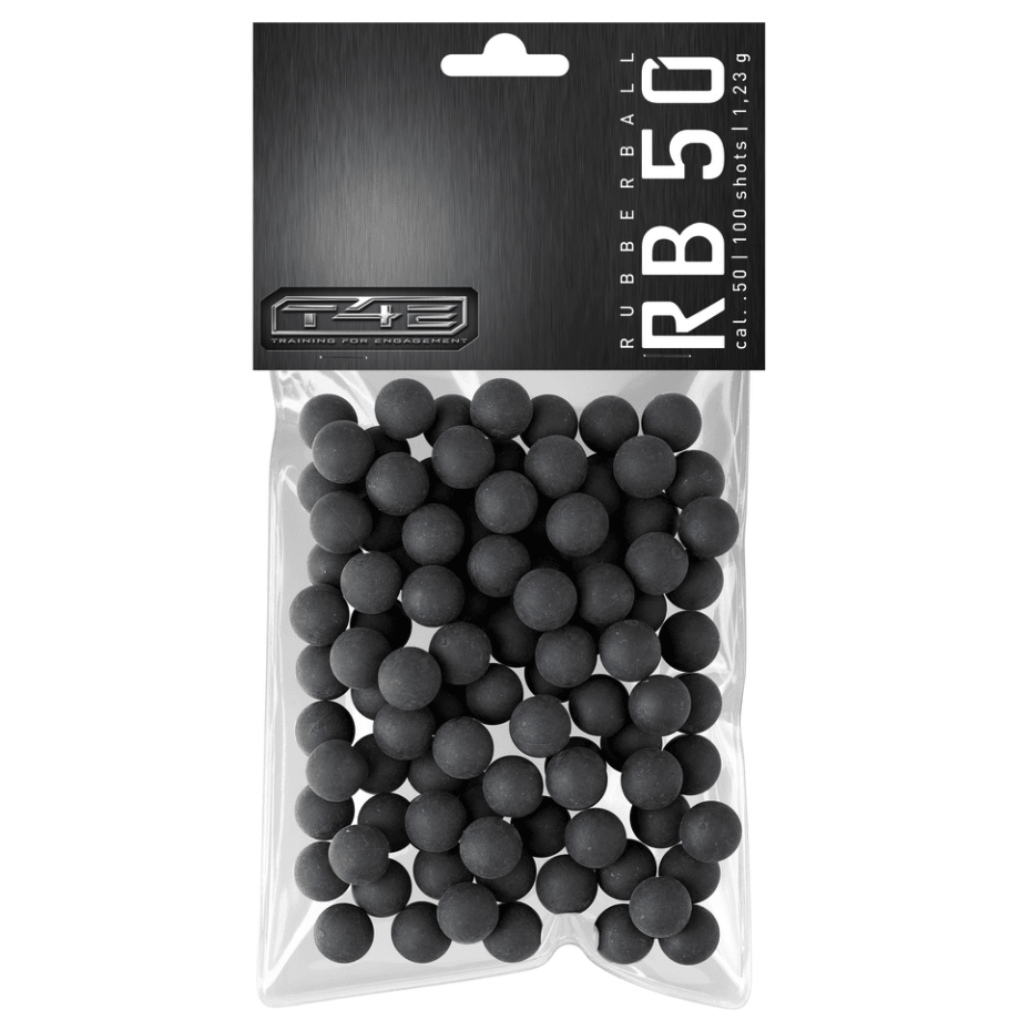 Rubber balls for T4E - RB 100pcs - 0.50CAL - Game-On.no