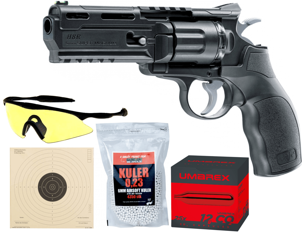 H8R Gen 2 Co2 Powered Softgun Revolver - PACKAGE PRICE - Game-On.com