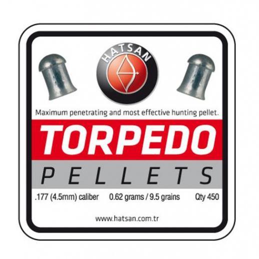 Hatsan 4.5mm Torpedo Pellets für Luftgewehr - 450pcs - Game-On.no