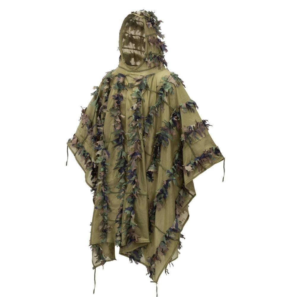 Helikon-Tex - Leaf Ghillie Poncho - US Woodland - Game-On.no