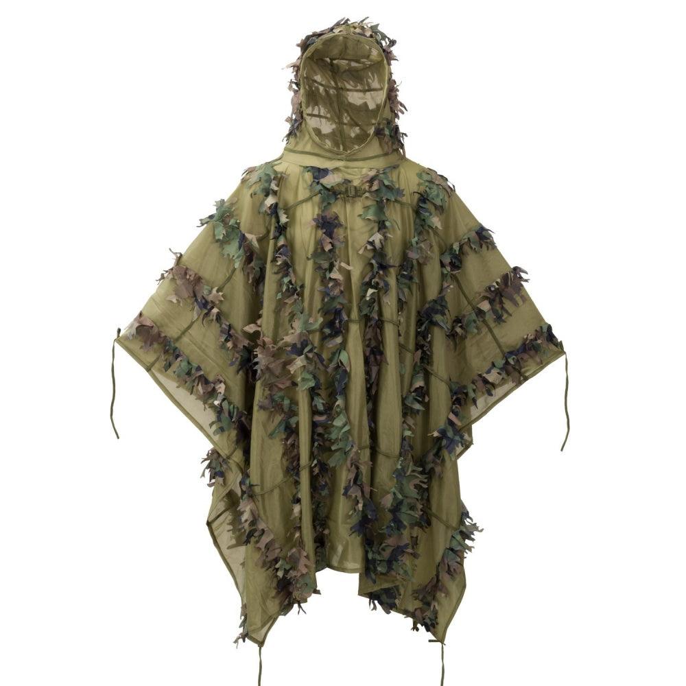 Helikon-Tex - Leaf Ghillie Poncho - US Woodland - Game-On.no