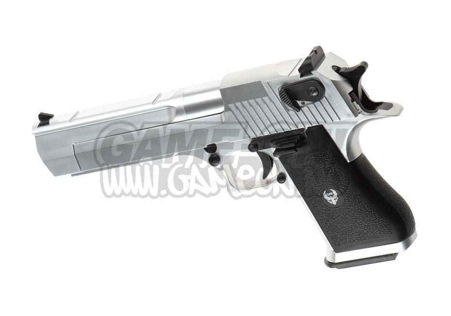 HFC - Deagle .50 Gassdrevet Softgun Pistol med Blowback - Sølv - Game-On.no