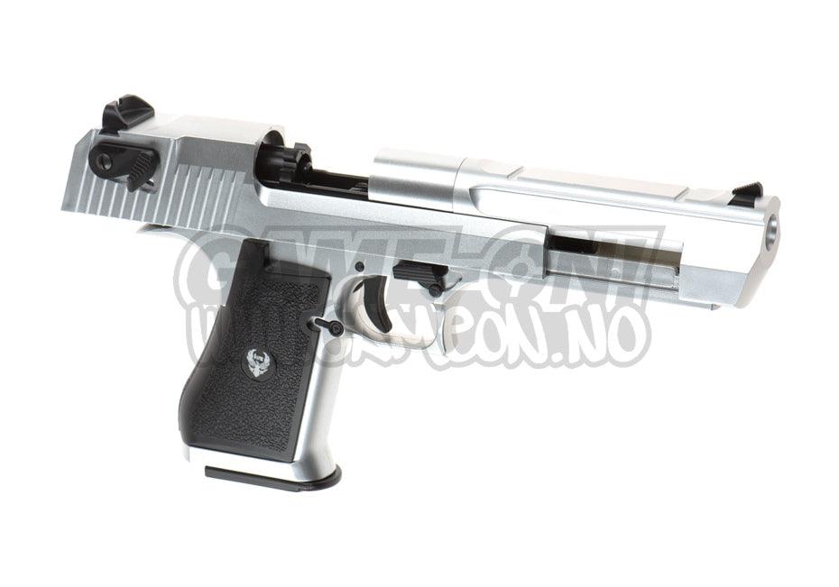 HFC - Deagle .50 Gassdrevet Softgun Pistol med Blowback - Sølv - gameon.eu