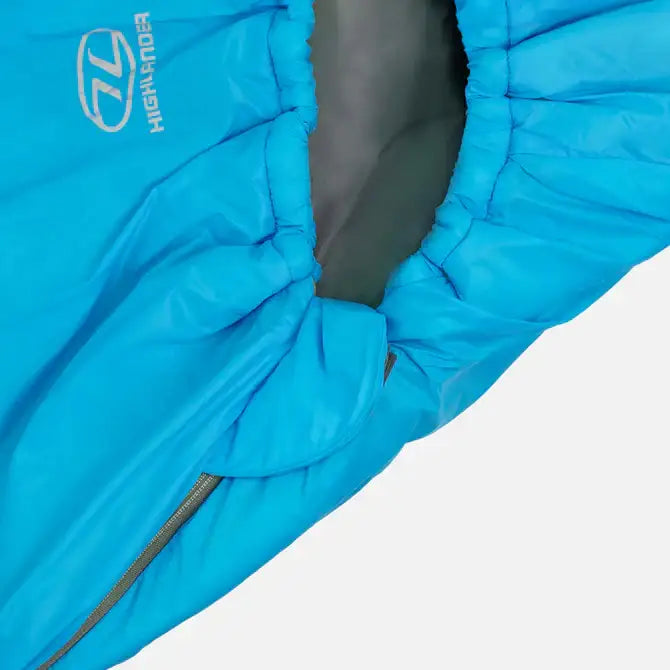 Highlander Zeta 150 Sovepose Sky Blue – Ultralett sommersovepose - Game-On.no