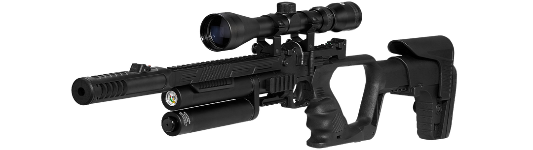 Hatsan Jet III - Black PCP Air gun - 4.5mm Air Force with Kolbe