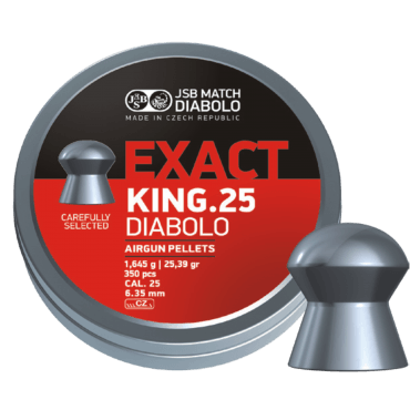 JSB Exact King - 6.35mm - 350kpl - Game-On.no