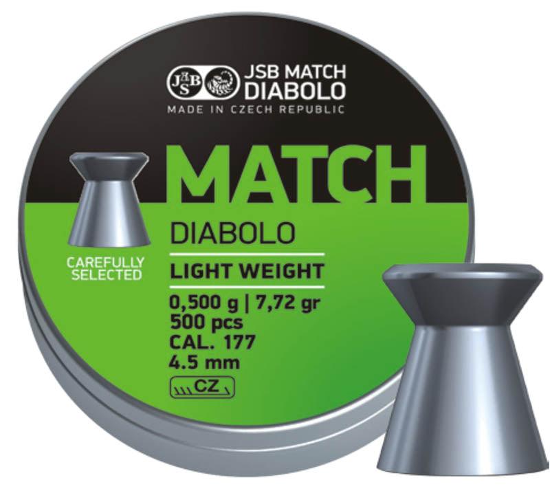 JSB Grønn Match Diabolo till Pistol - 4,5mm - 500stk - Game-On.no