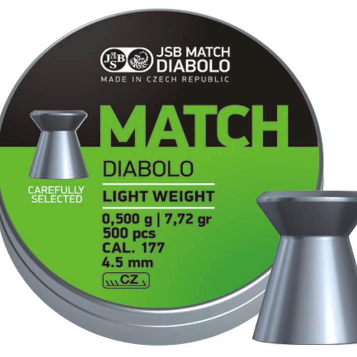 JSB Grønn Match Diabolo til Pistol - 4.5mm - 500stk - Game-On.no