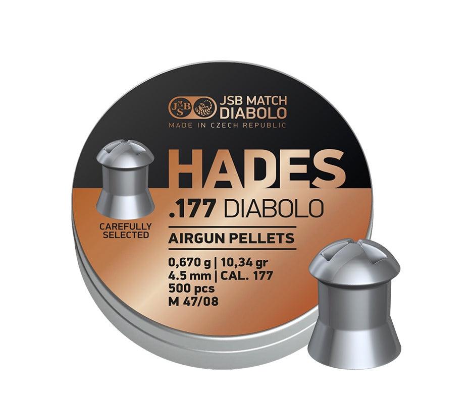 JSB Hades 4.5mm ilmakiväärin haulikot - 500kpl - Game-On.no