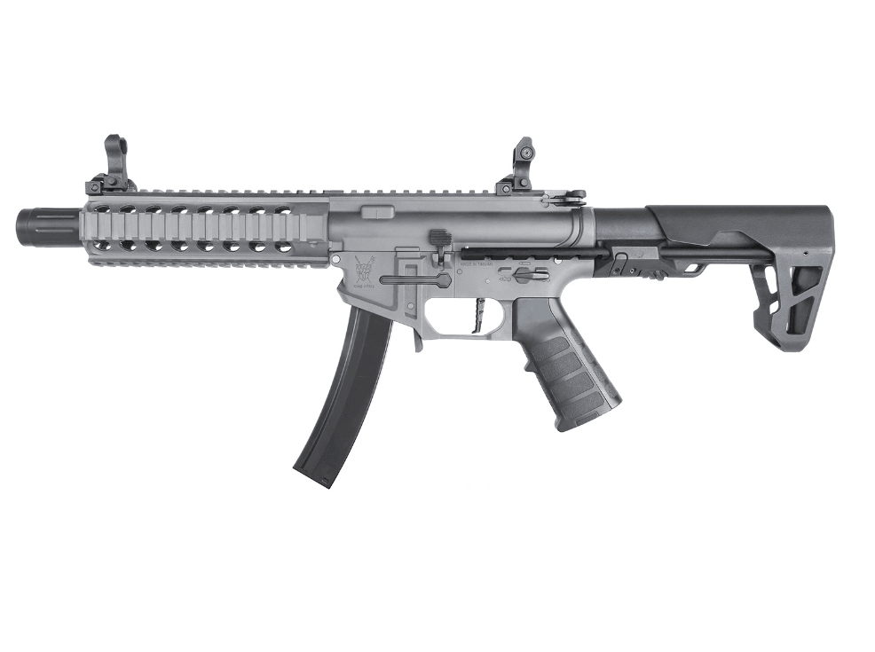 King Arms - PDW 9mm SBR L - Metall Grau - Game-On.no