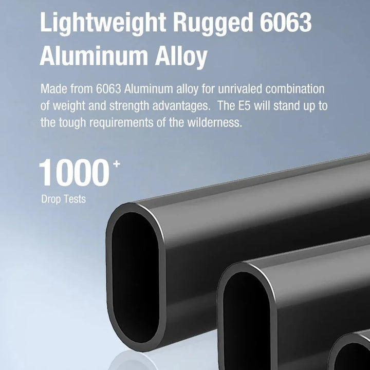 Klarus - E5 Svart - Oppladbar Tur og Lommelykt - 100+600 Lumen - Game-On.no