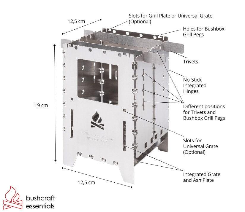 Grenbrænder - Bushbox XL-tårnkomfurpakke - Game-On.com