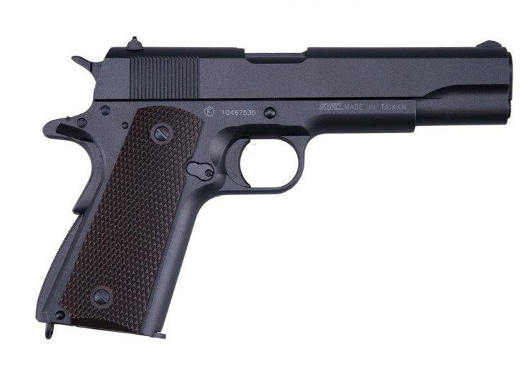 KWC - 1911 Co2 powered Softgun with Blowback - Musta - Game-On.no