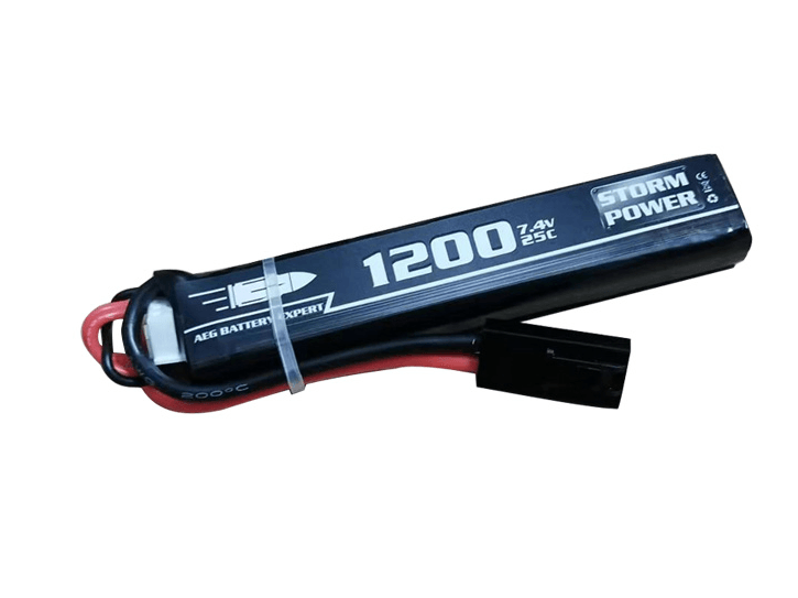 Li-Po 7.4V GEN2 Akkus - 1200mAh 25C - PDW Stock Tube - Game-On.no