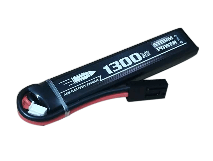 Li-Po 7,4V GEN2-batteri - 1300mAh 25C - Stock Tube - Game-On.no