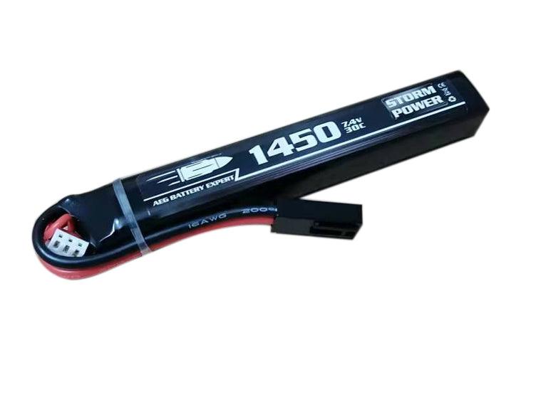 Li-Po 7.4V GEN2 Batteri - 1450mAh 30C - Stock Tube - Game-On.no