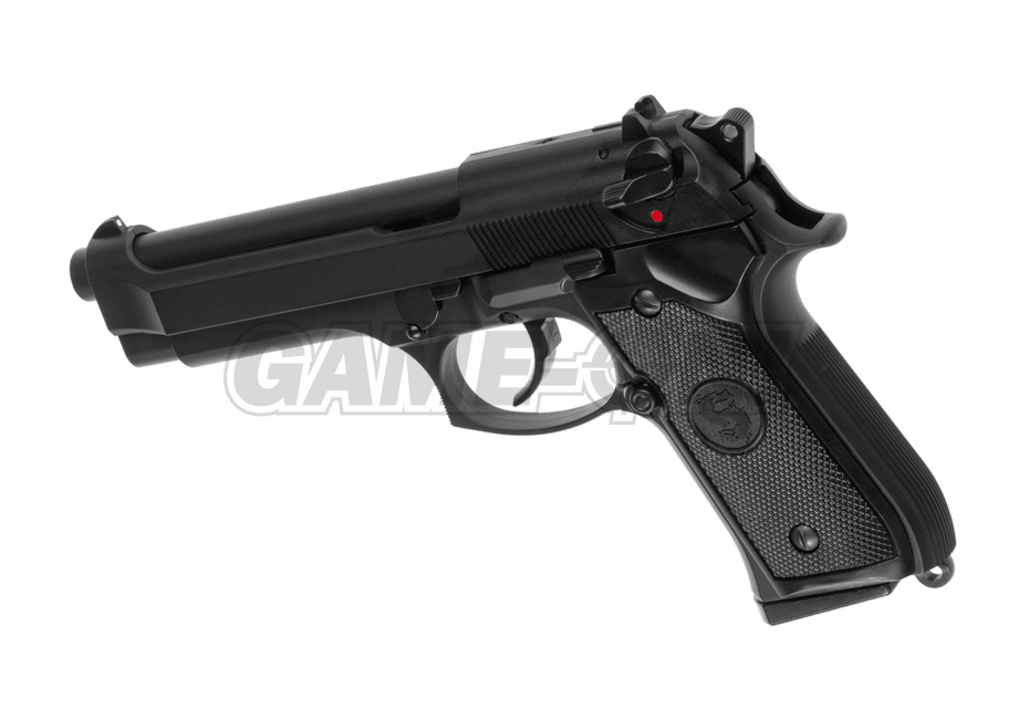 LS - M9 Classic Gas Softgun with Blowback - Black - Game-On.no