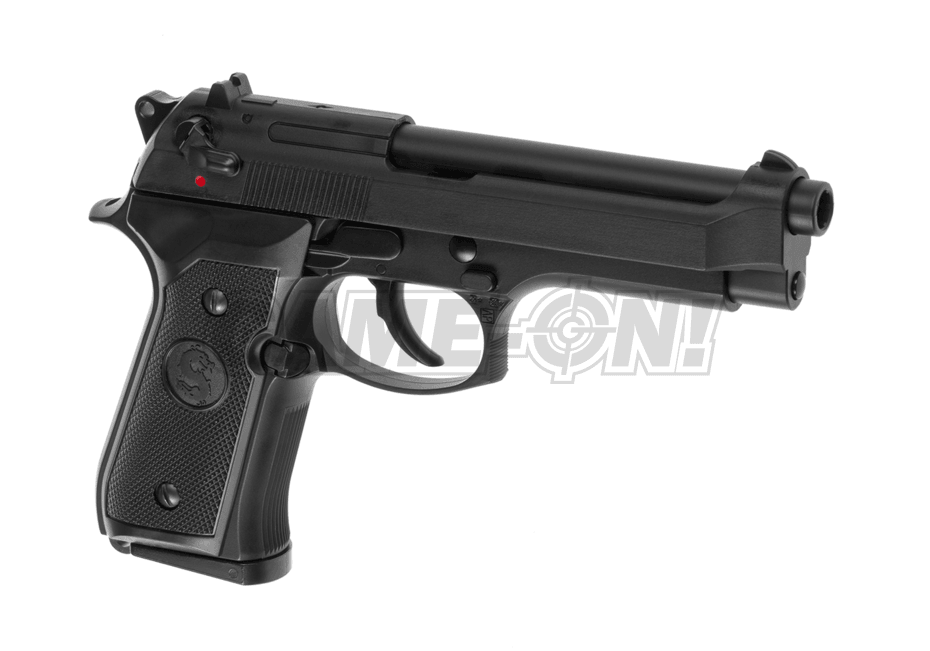 LS - M9 Classic Gas Softgun mit Blowback - Schwarz - Game-On.no