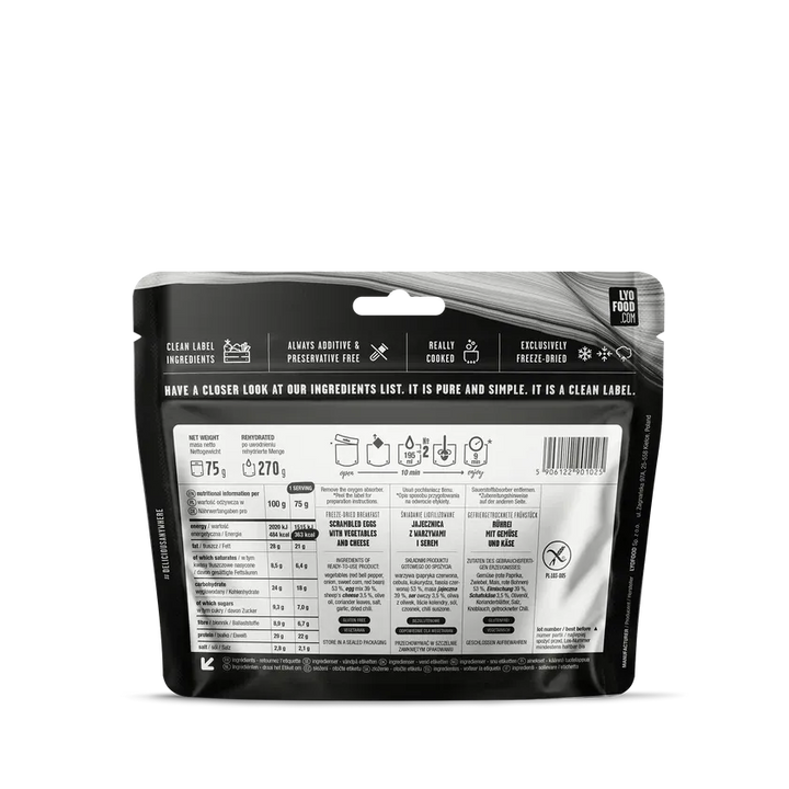 LYOFOOD Meksikansk eggerøre – Frokost med egg og grønnsaker - Game-On.no