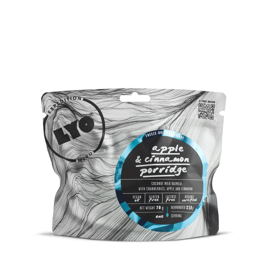 LYOFOOD - Økologisk havregrøt med eple og kanel - Game-On.no