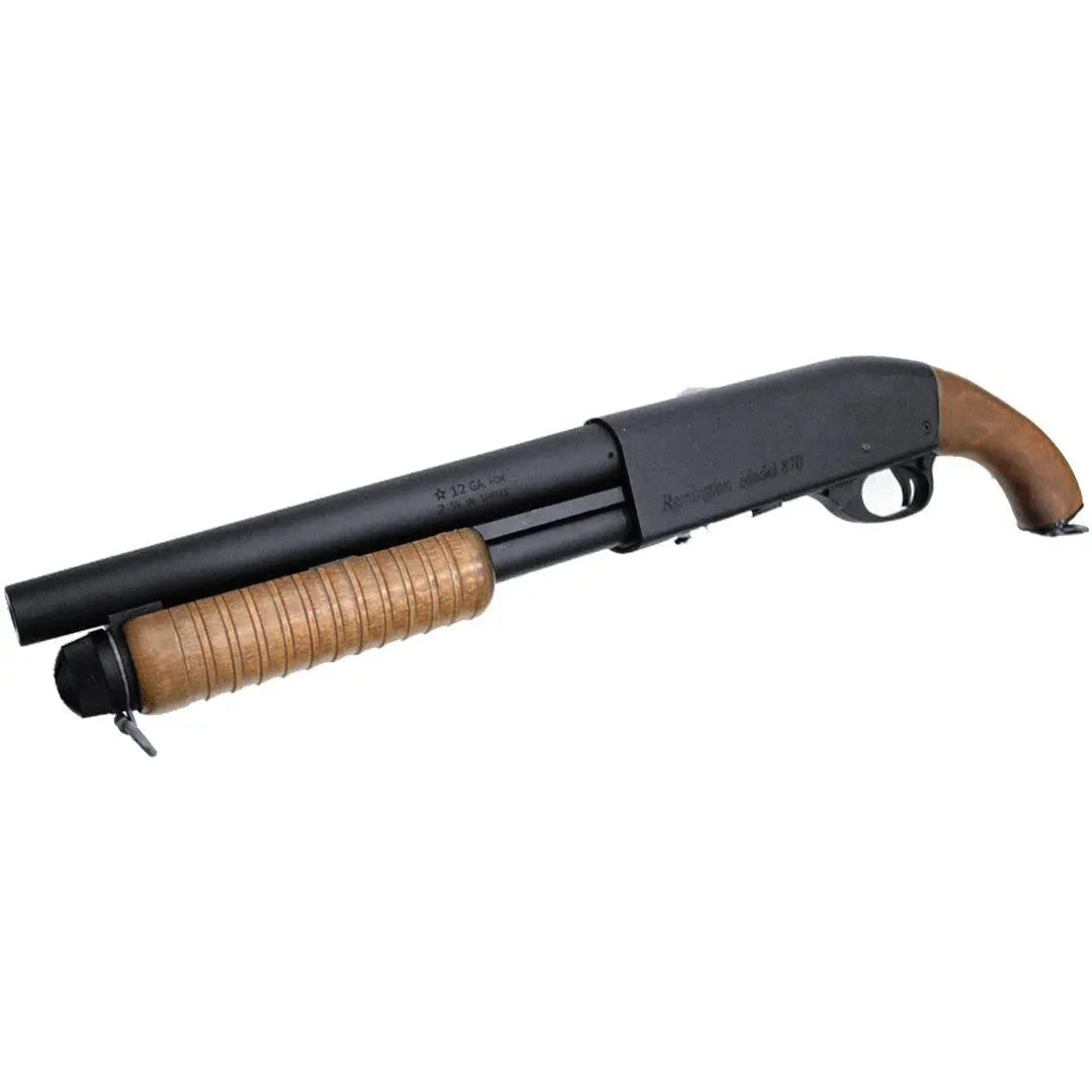 M870 Short - Fjærdrevet Softgun Hagle - Wood - Game-On.no