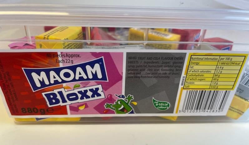 Maoam Bloxx Candy - Rasia 880g / 44kpl - Game-On.no