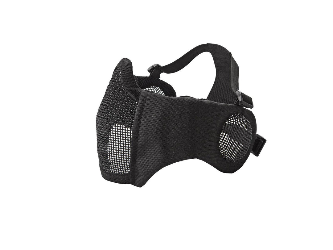 Mesh Mask with Chin Cushion and Ear Protection - Black - Game-On.no