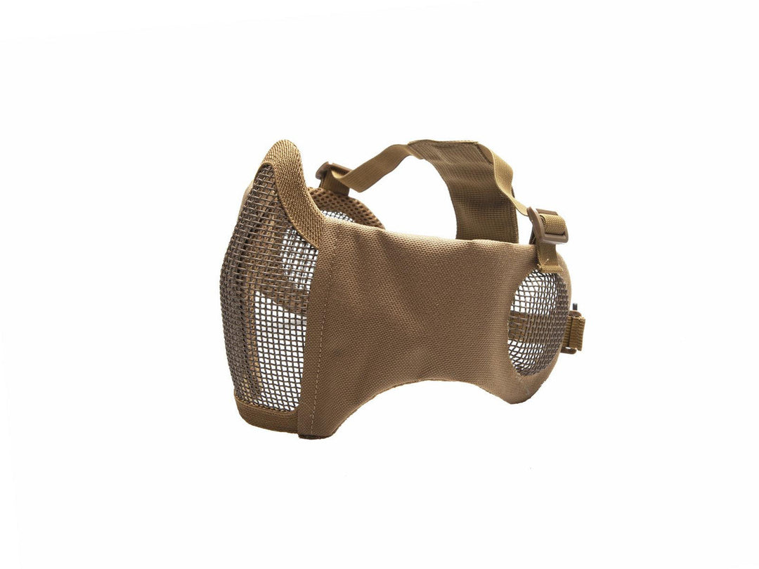 Mesh Mask with Chin Cushion and Ear Protection - TAN - Game-On.no