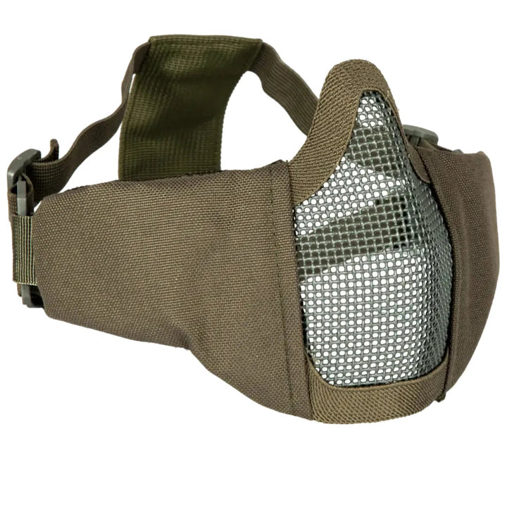 Mesh Maske med Kinnpute - Ranger Green - Game-On.no