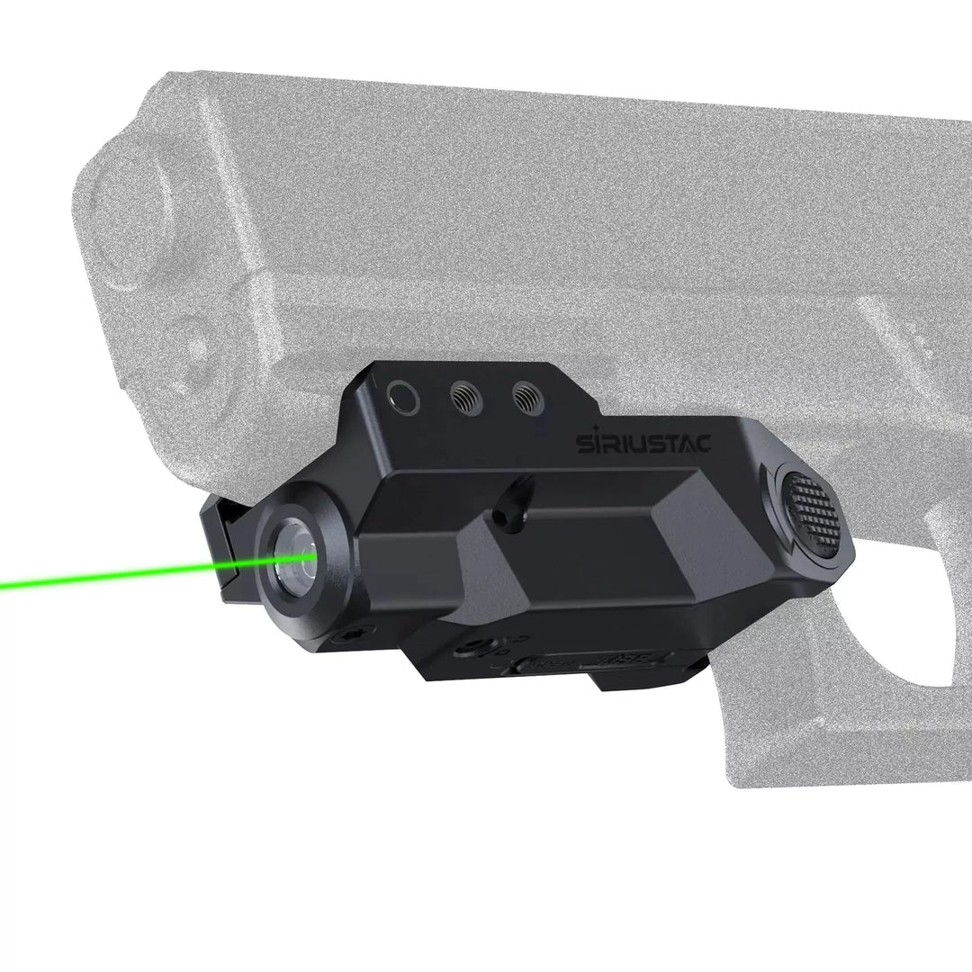 Micro Grønn Laser til Våpen - 21mm Rail - Oppladbar - Game-On.no