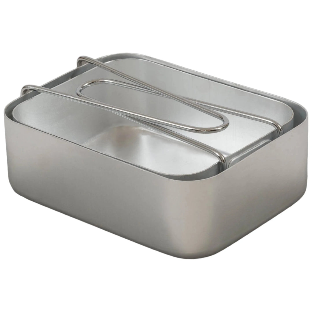 Militær Style Mess Tins - Kokekar i Aluminium - 2stk - Game-On.no